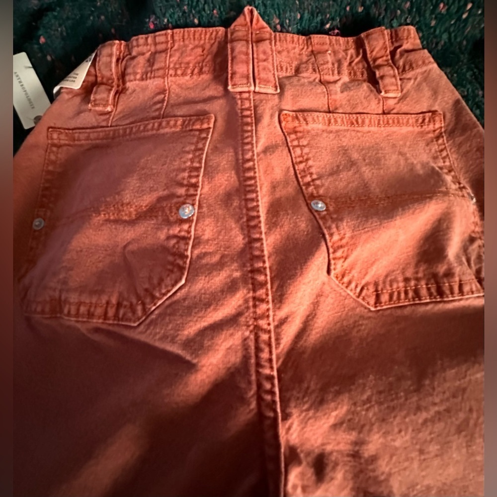 RARE Pilcro Carpenter Wide Leg Pants Orange NWT 26 - Picture 12 of 16